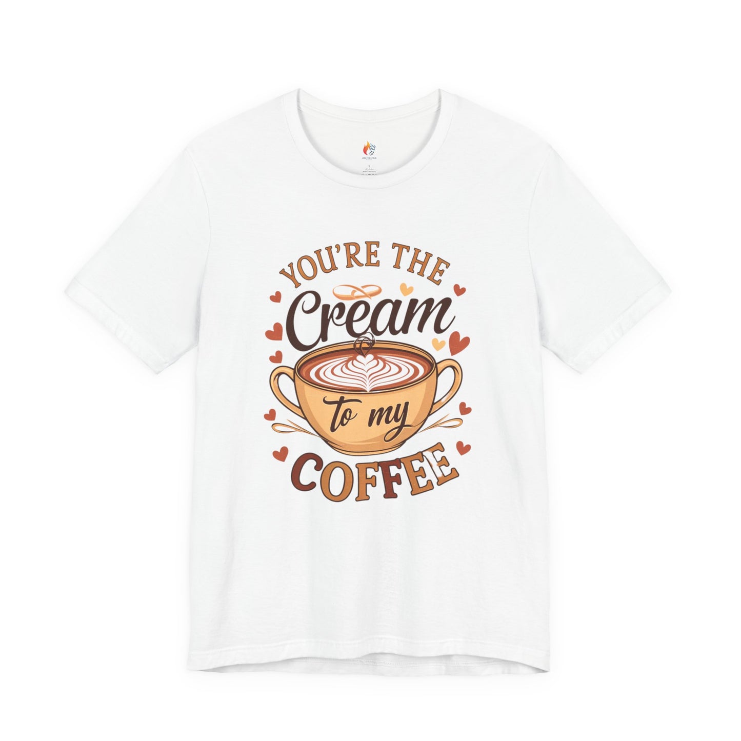 You are the Cream to my Coffee T-Shirt, Valentine’s Day T-shirt, Cute Valentine Shirt, Love Graphic Tee, Unisex Valentine Outfit, Gift for Him or Her, Romantic Holiday Tee