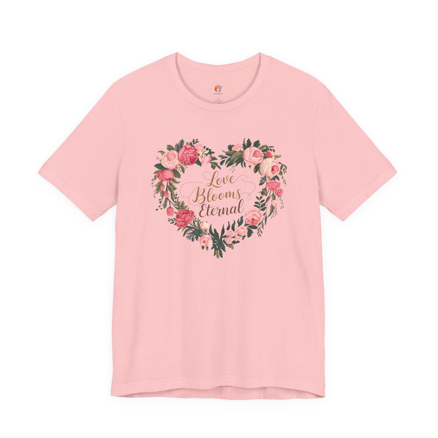 Love Blooms Eternal T-Shirt, Valentine’s Day T-shirt, Cute Valentine Shirt, Love Graphic Tee, Unisex Valentine Outfit, Gift for Him or Her, Romantic Holiday Tee