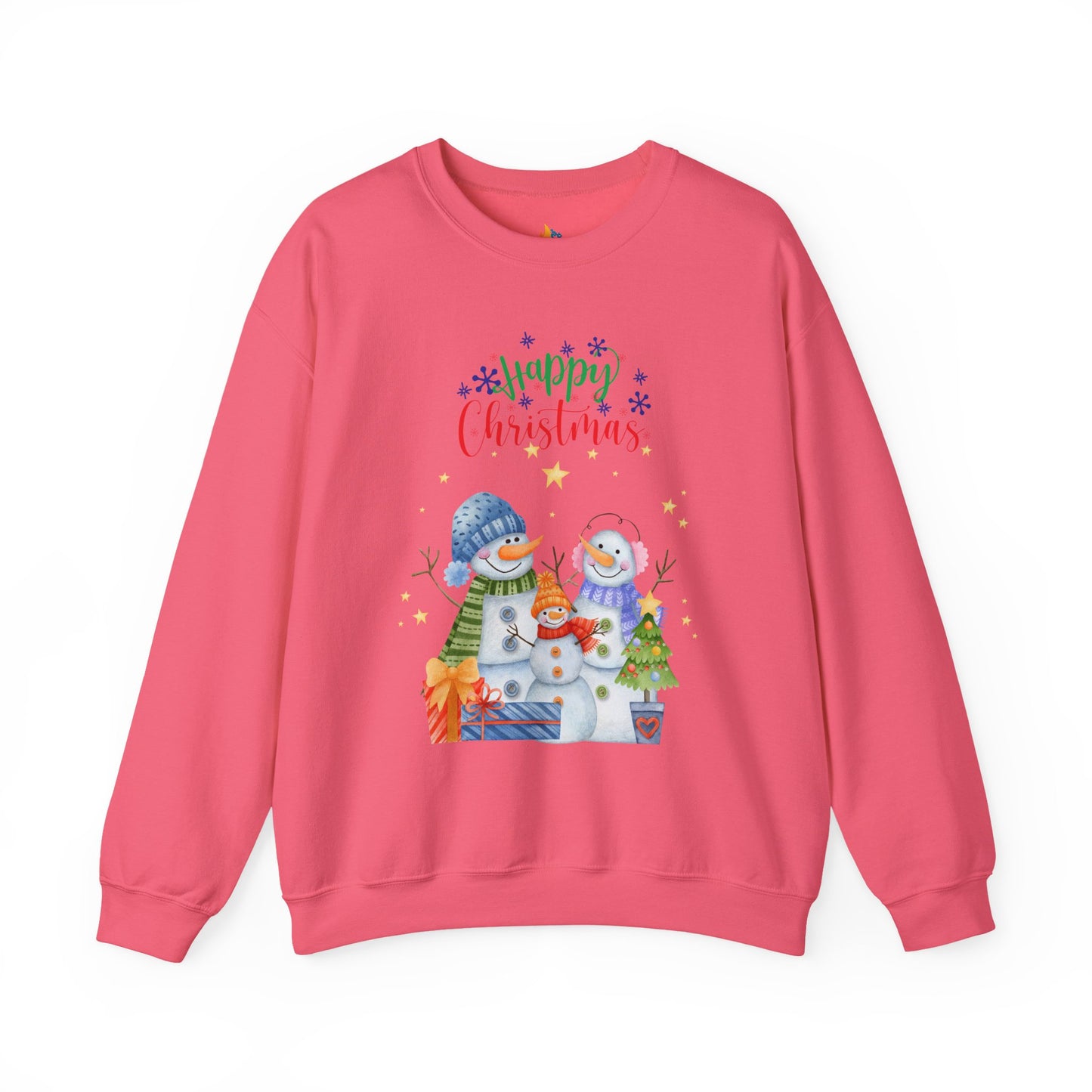 Snowman Happy Christmas Sweatshirt, Unisex Crewneck, Holiday Season Outfit, Winter Sweatshirt