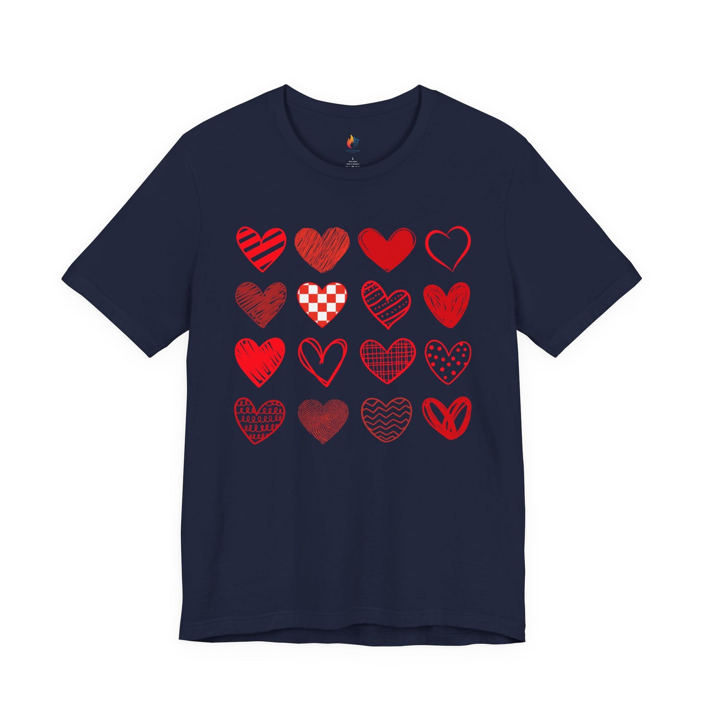Hearts T-Shirt, Valentine’s Day T-shirt, Cute Valentine Shirt, Love Graphic Tee, Unisex Valentine Outfit, Gift for Him or Her, Romantic Holiday Tee