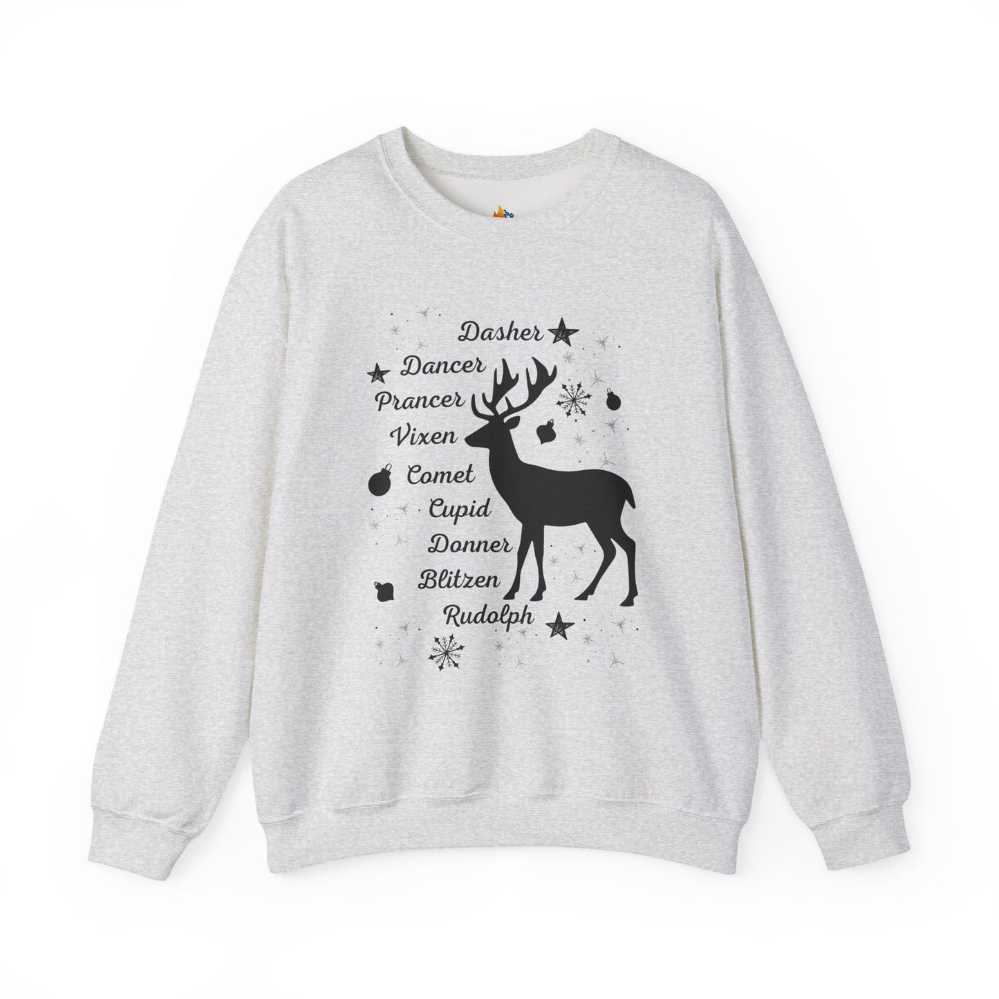 Reindeer, Christmas Sweatshirt, Unisex Crewneck, Holiday Season Outfit, Winter Sweatshirt