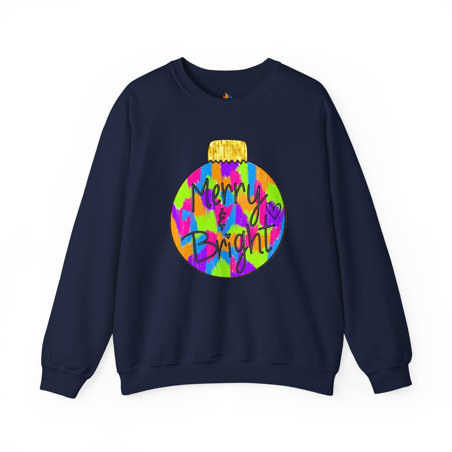 Merry & Bright, Christmas Sweatshirt, Unisex Crewneck, Holiday Season Outfit, Winter Sweatshirt