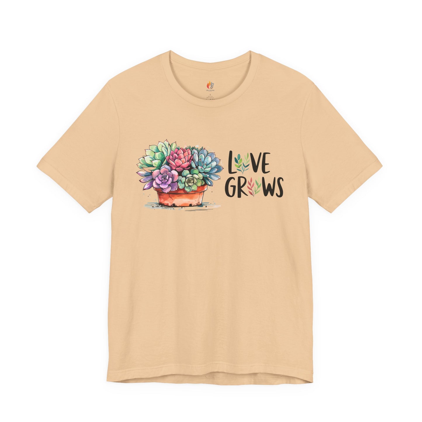 Love Grows T-Shirt - Unisex Short Sleeve, Valentines day Gift