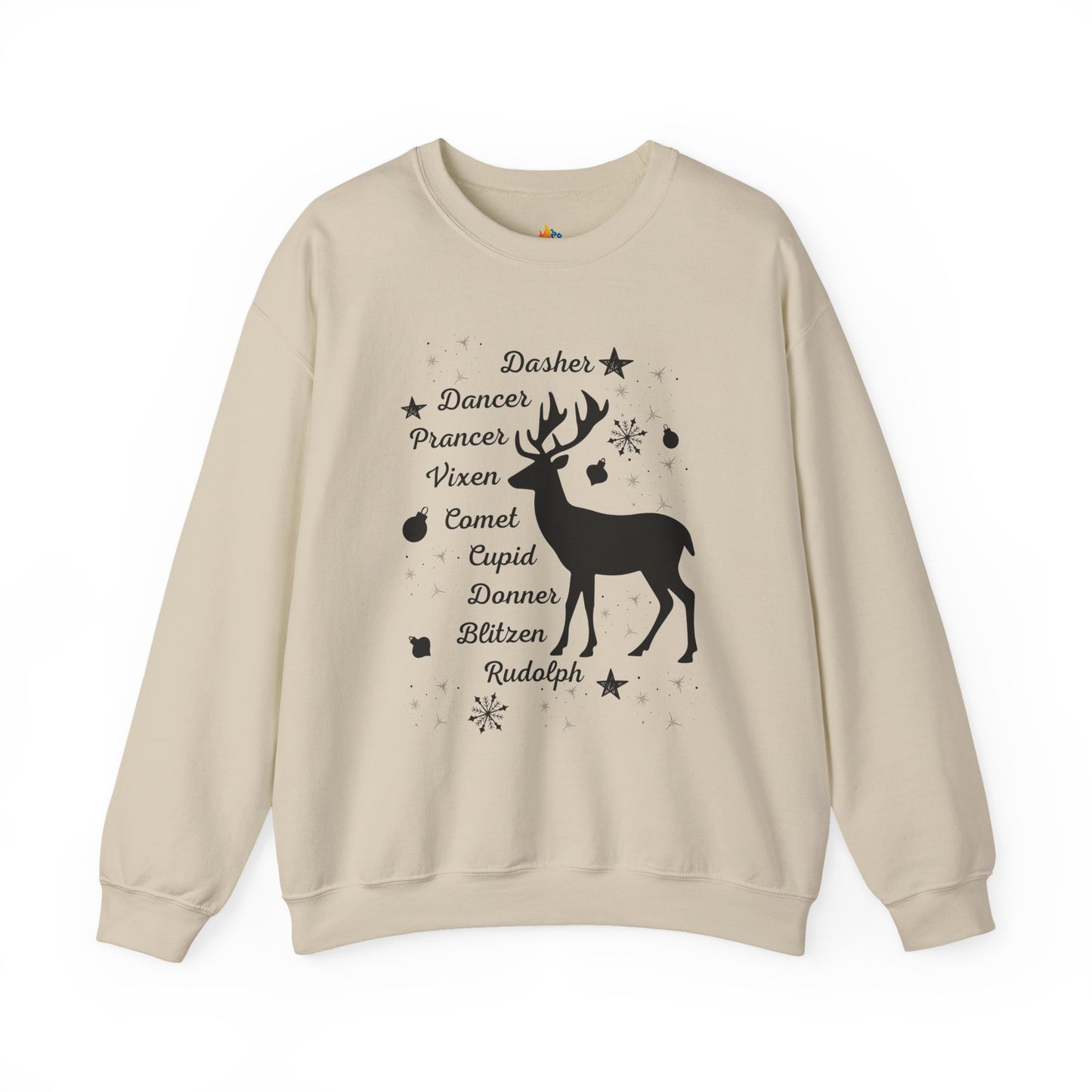Reindeer, Christmas Sweatshirt, Unisex Crewneck, Holiday Season Outfit, Winter Sweatshirt
