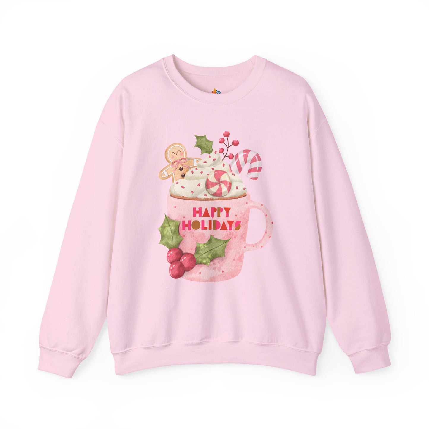 Happy Holidays, Christmas Sweatshirt, Unisex Crewneck, Holiday Season Outfit, Winter Sweatshirt