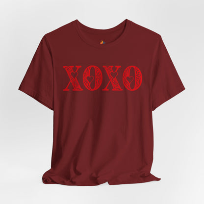 XOXO T-Shirt, Valentine’s Day T-shirt, Cute Valentine Shirt, Love Graphic Tee, Unisex Valentine Outfit, Gift for Him or Her, Romantic Holiday Tee