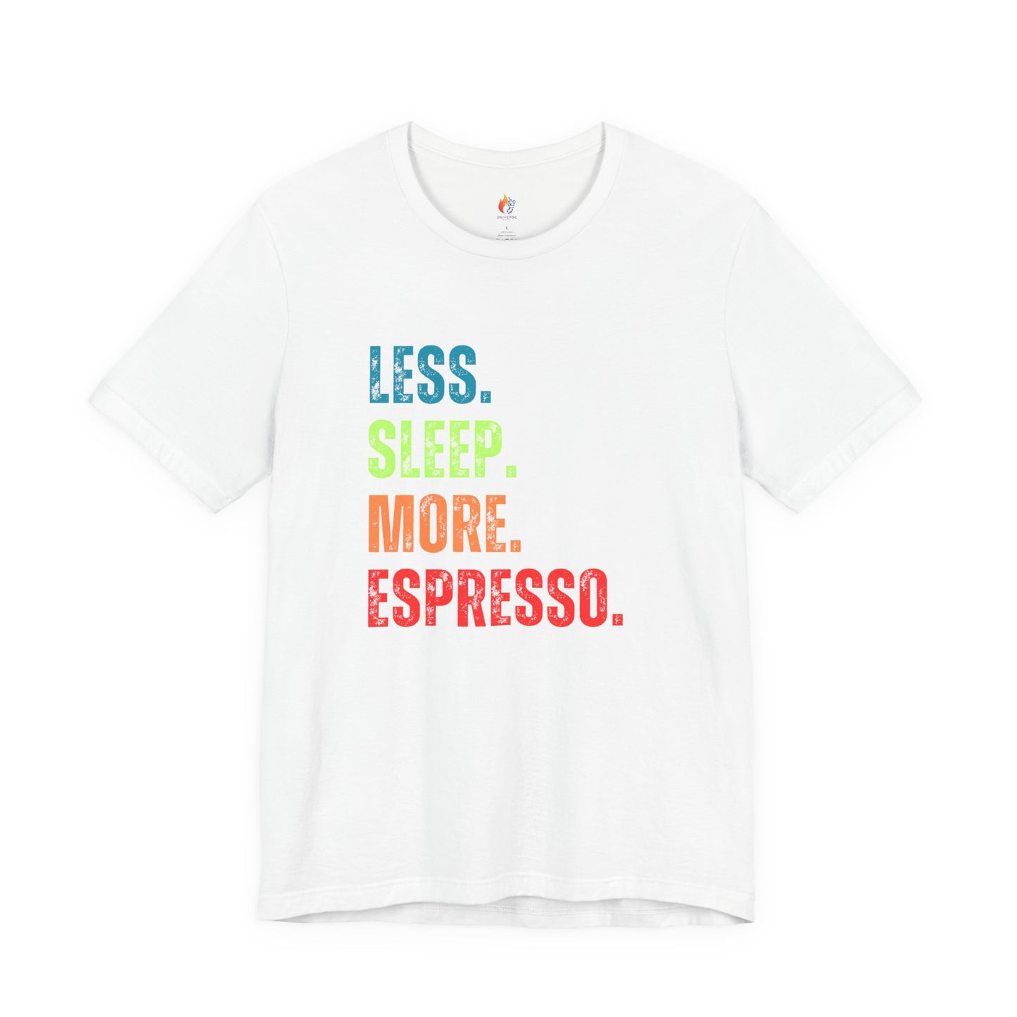 Coffee Lover T-Shirt - "Less Sleep More Expresso" Graphic Tee