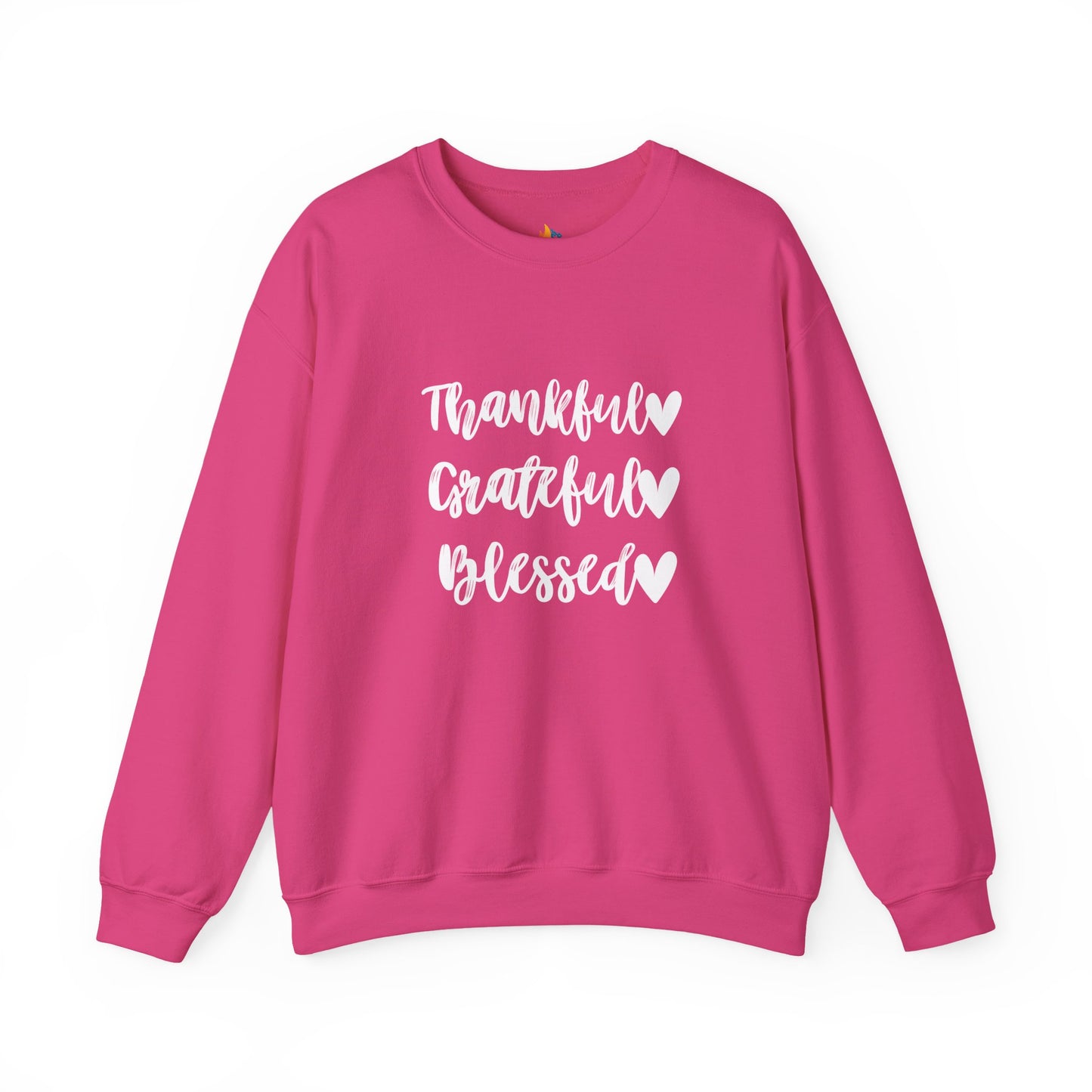 Thankful, Grateful, Blesses - Thanksgiving Sweatshirt, Unisex Crewneck, Fall Season Outfit, Cozy Fall Gift
