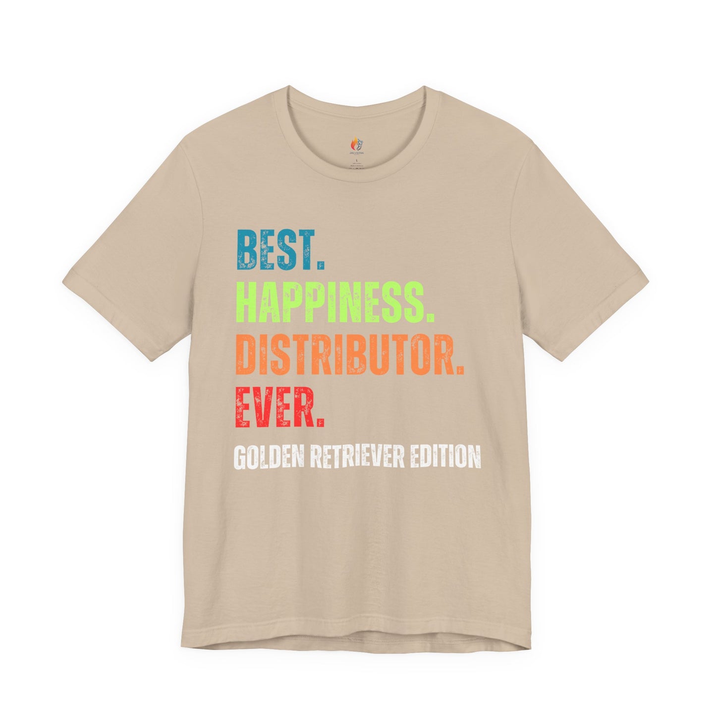 Golden Retriever Dog Lover T-Shirt - "Best Happiness Distributor Ever"