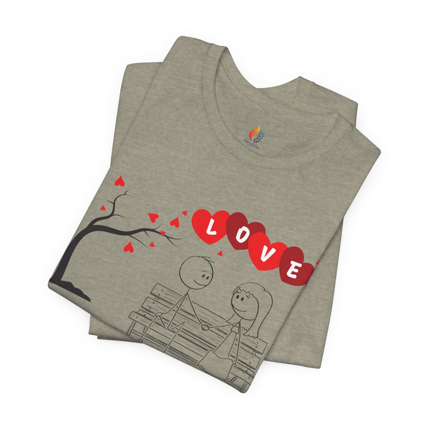 Couple Valentine’s Day T-shirt, Cute Valentine Shirt, Love Graphic Tee, Unisex Valentine Outfit, Gift for Him or Her, Romantic Holiday Tee
