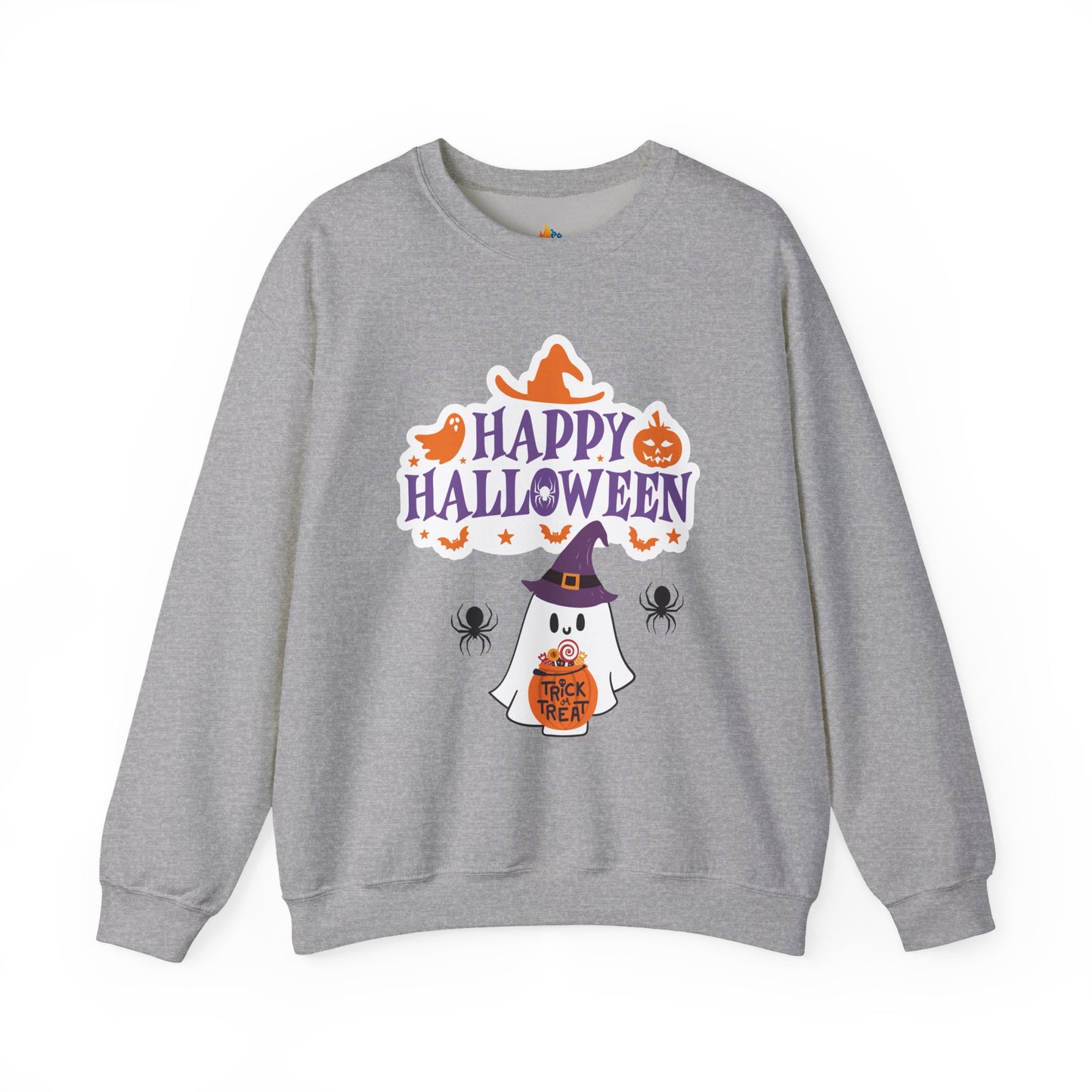 Happy Halloween Sweatshirt, Unisex Crewneck, Funny Halloween Apparel, Spooky Season Outfit, Cozy Fall Gift, Spooky Cute, Retro Halloween Gift