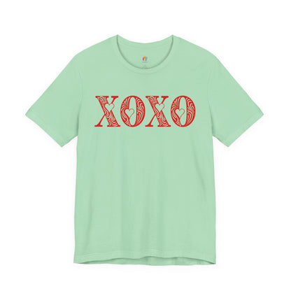 XOXO T-Shirt, Valentine’s Day T-shirt, Cute Valentine Shirt, Love Graphic Tee, Unisex Valentine Outfit, Gift for Him or Her, Romantic Holiday Tee