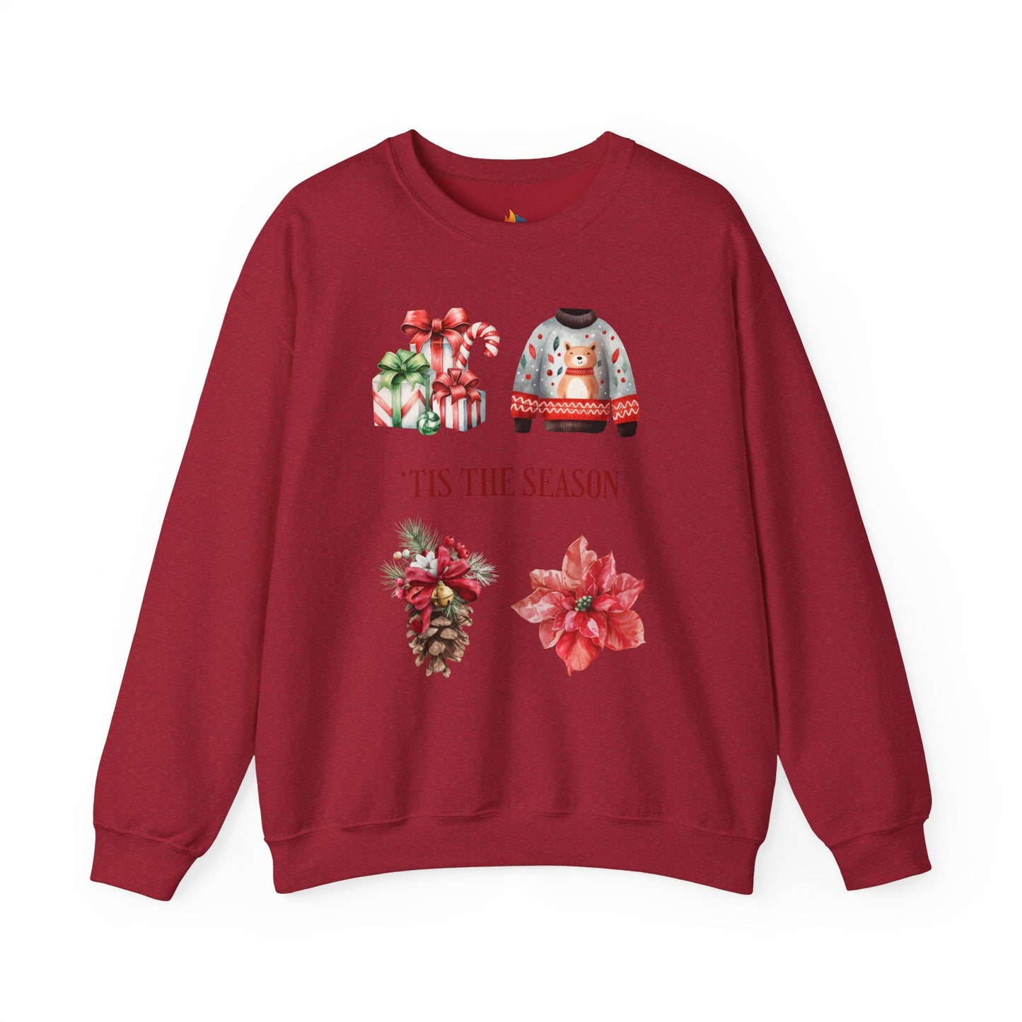 Tis the season Christmas Sweatshirt, Unisex Crewneck, Holiday Season Outfit, Winter Sweatshirt