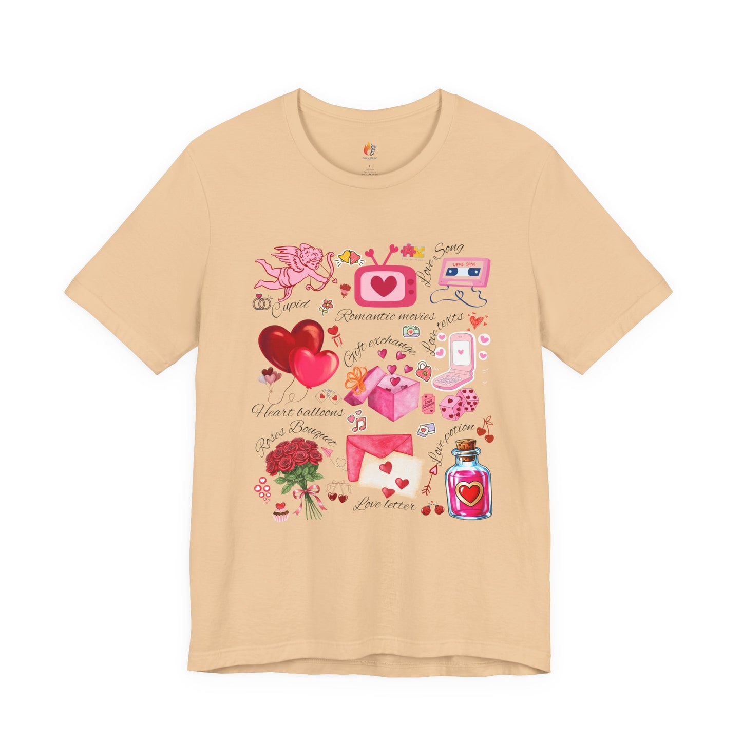 Valentine’s Day T-shirt, Cute Valentine Shirt, Love Graphic Tee, Unisex Valentine Outfit, Gift for Him or Her, Romantic Holiday Tee