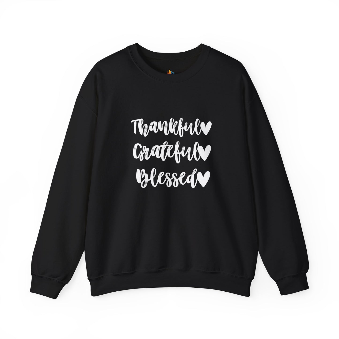 Thankful, Grateful, Blesses - Thanksgiving Sweatshirt, Unisex Crewneck, Fall Season Outfit, Cozy Fall Gift