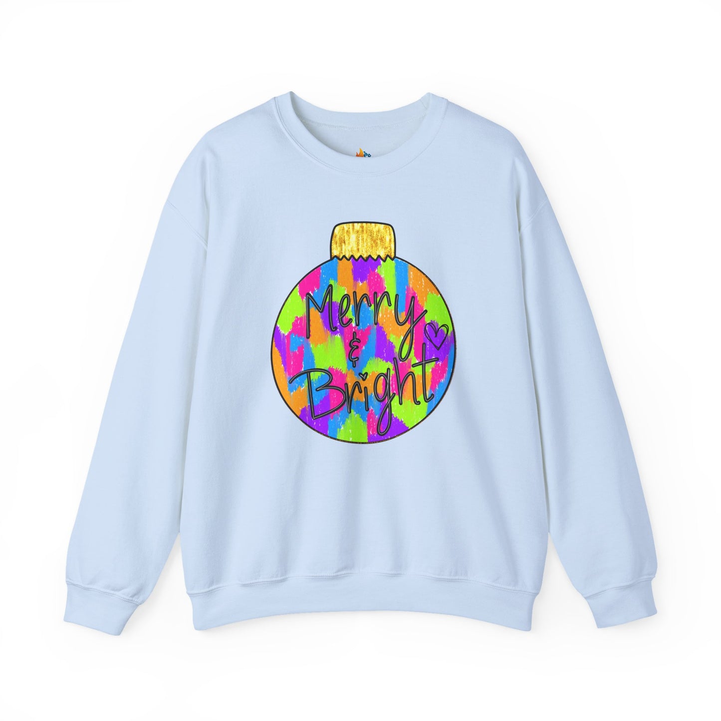 Merry & Bright, Christmas Sweatshirt, Unisex Crewneck, Holiday Season Outfit, Winter Sweatshirt