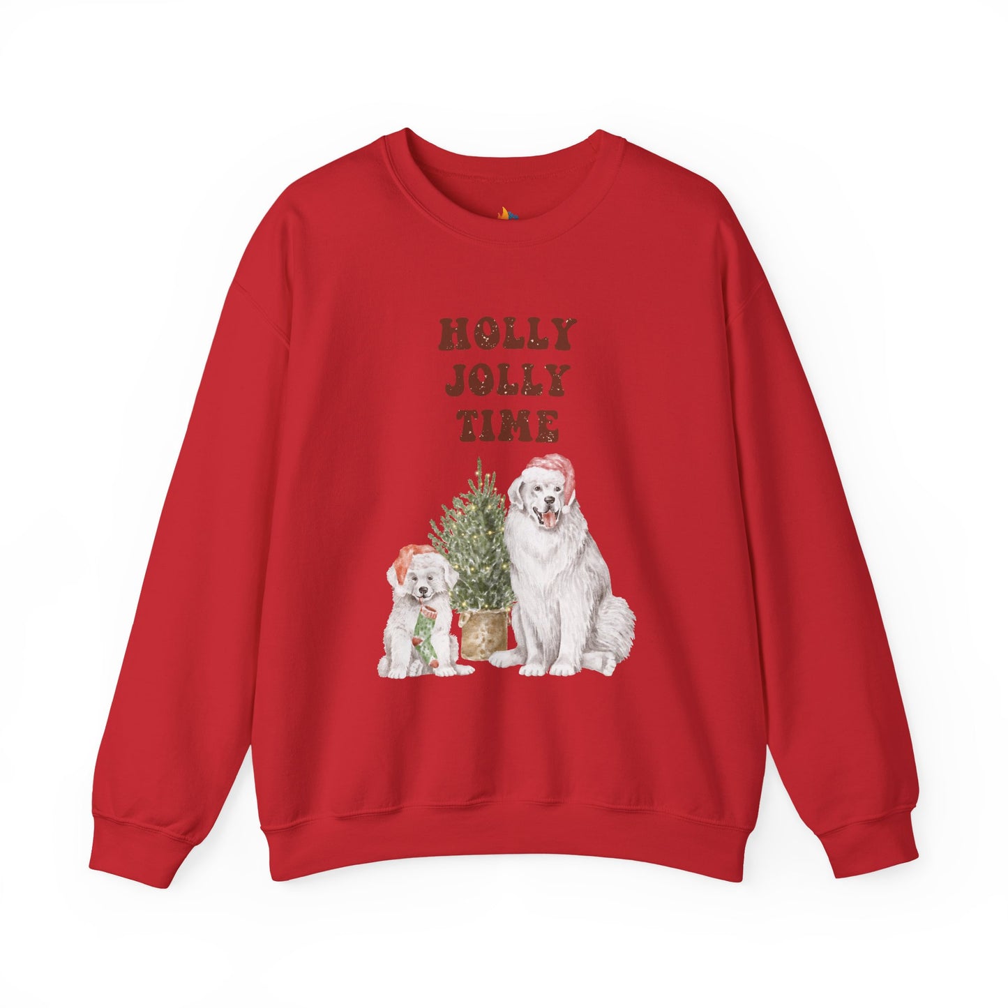 Holly Jolly Time, Christmas Sweatshirt, Unisex Crewneck, Holiday Season Outfit, Winter Sweatshirt