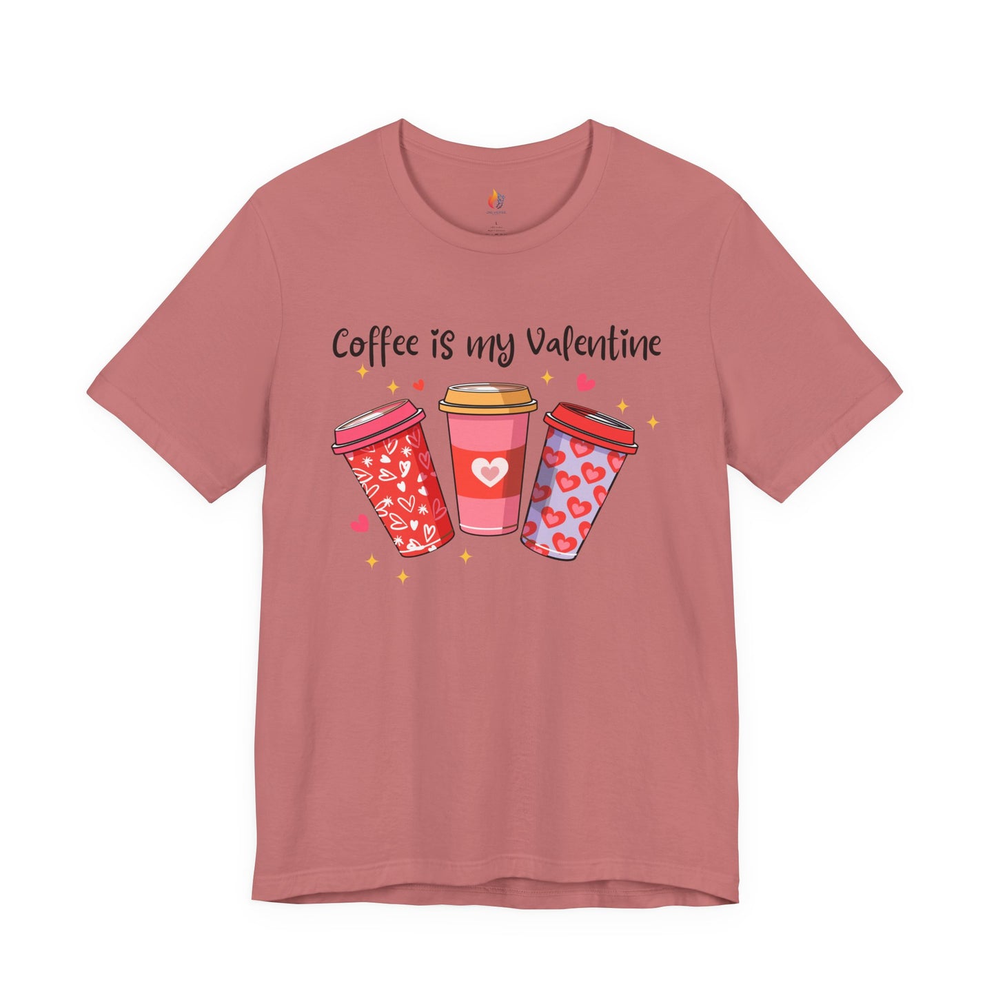 Coffee is my Valentine T-Shirt, Valentine’s Day T-shirt, Cute Valentine Shirt, Love Graphic Tee, Unisex Valentine Outfit, Gift for Him or Her, Romantic Holiday Tee
