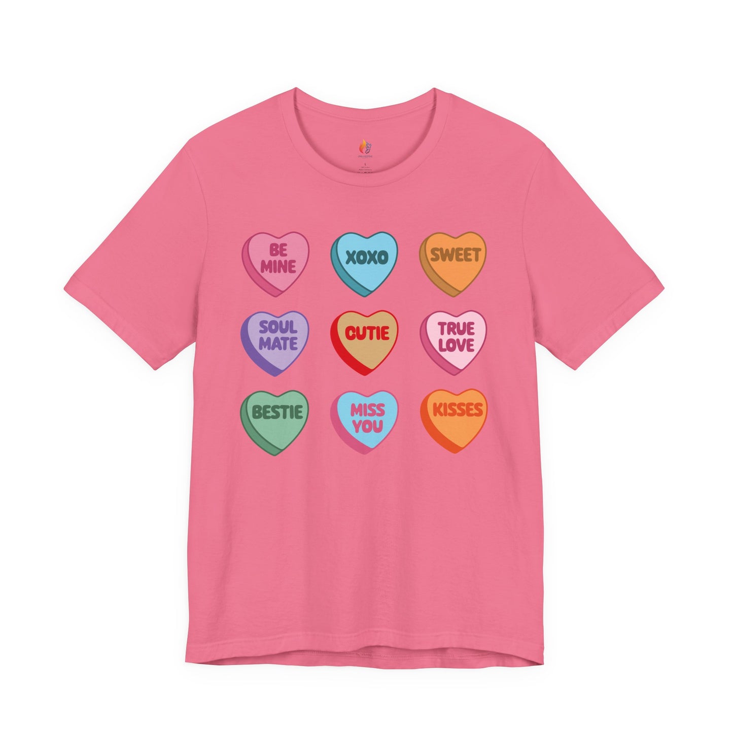 Candy Heart T-Shirt, Valentine’s Day T-shirt, Cute Valentine Shirt, Love Graphic Tee, Unisex Valentine Outfit, Gift for Him or Her, Romantic Holiday Tee