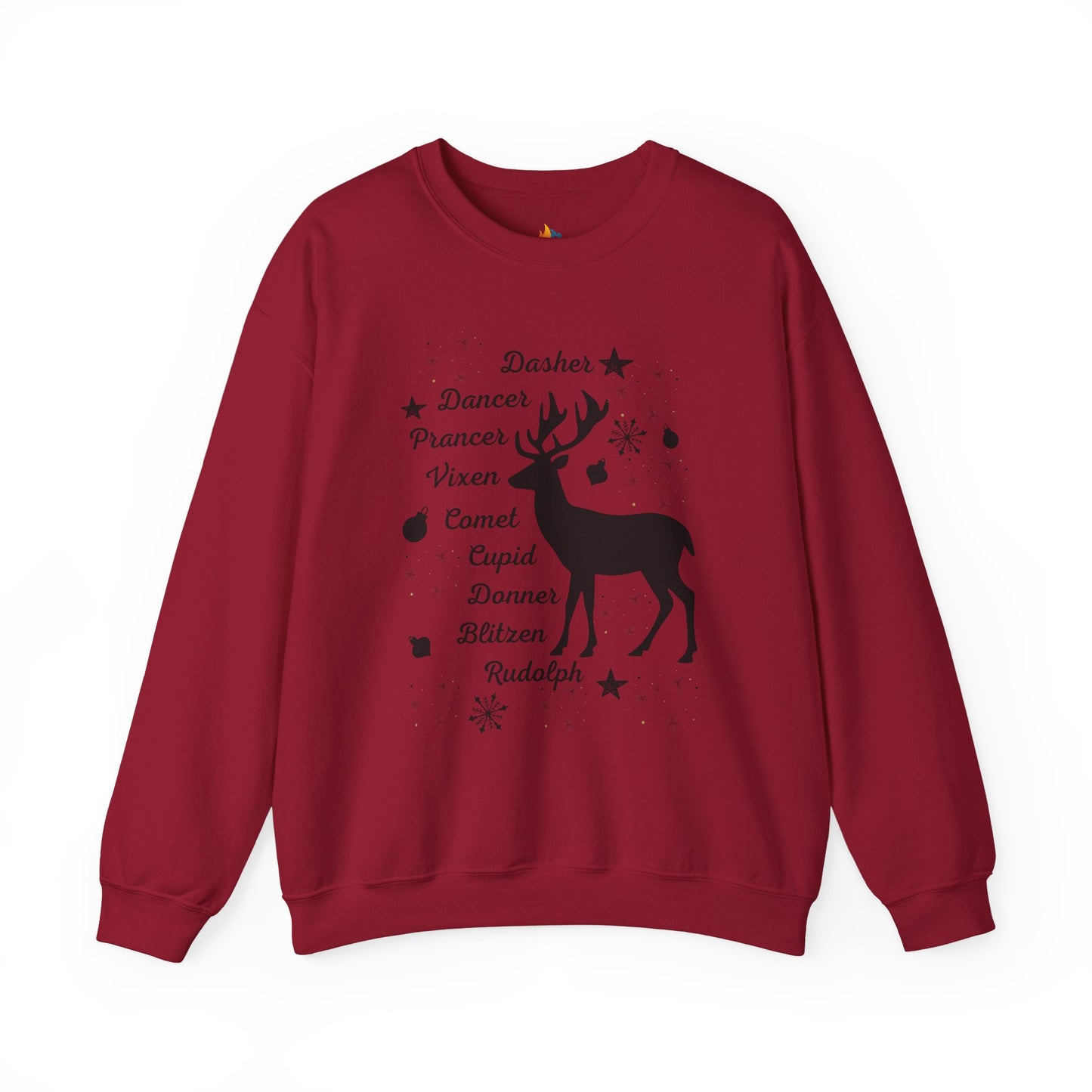 Reindeer, Christmas Sweatshirt, Unisex Crewneck, Holiday Season Outfit, Winter Sweatshirt