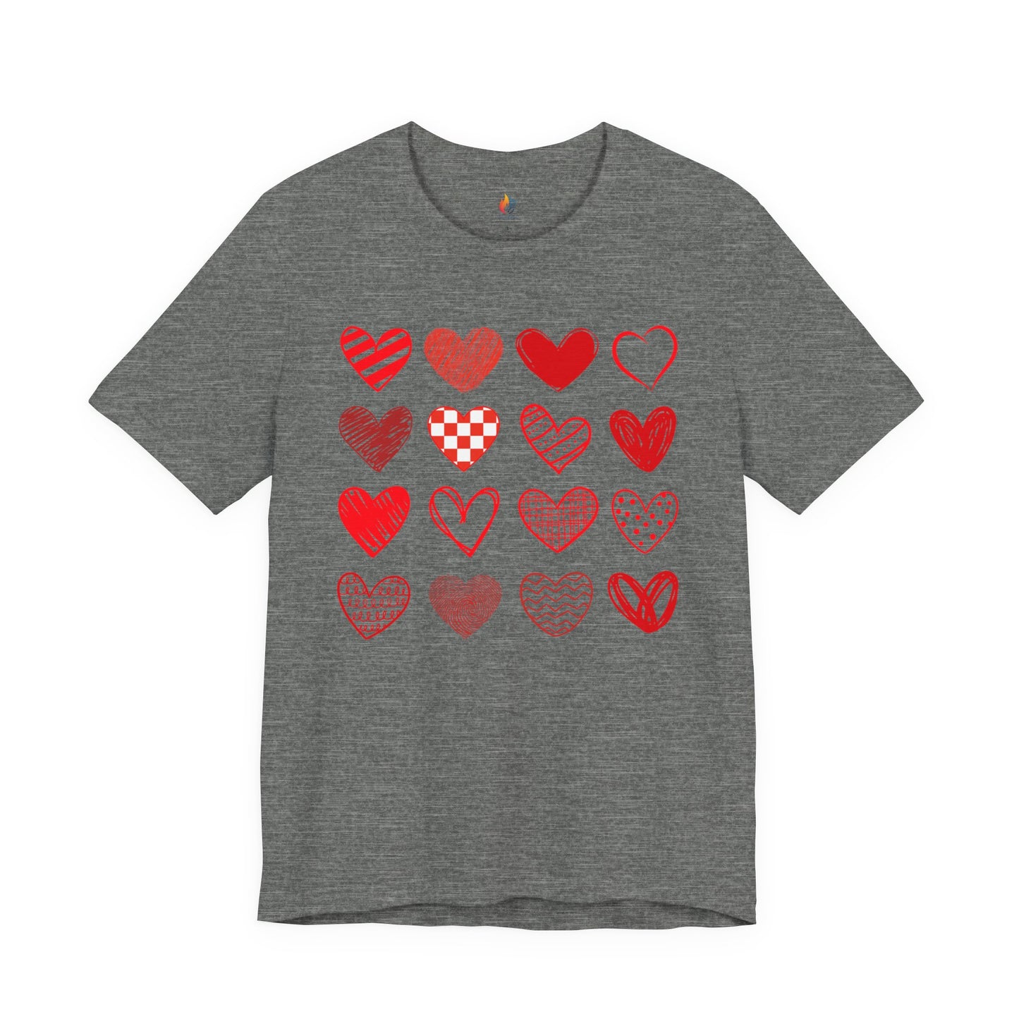 Hearts T-Shirt, Valentine’s Day T-shirt, Cute Valentine Shirt, Love Graphic Tee, Unisex Valentine Outfit, Gift for Him or Her, Romantic Holiday Tee
