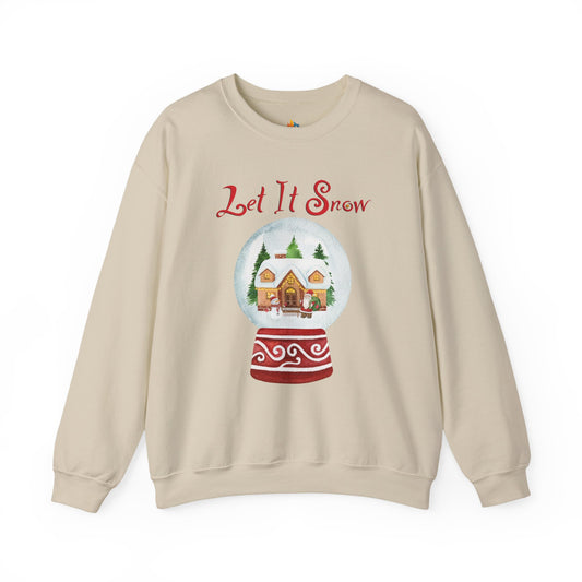 Let it Snow, Christmas Sweatshirt, Unisex Crewneck, Holiday Season Outfit, Winter Sweatshirt