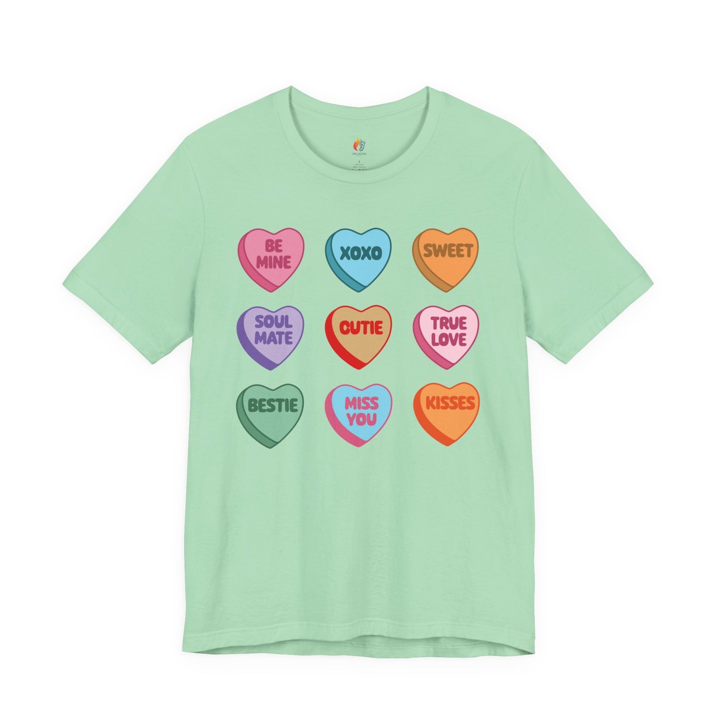 Candy Heart T-Shirt, Valentine’s Day T-shirt, Cute Valentine Shirt, Love Graphic Tee, Unisex Valentine Outfit, Gift for Him or Her, Romantic Holiday Tee