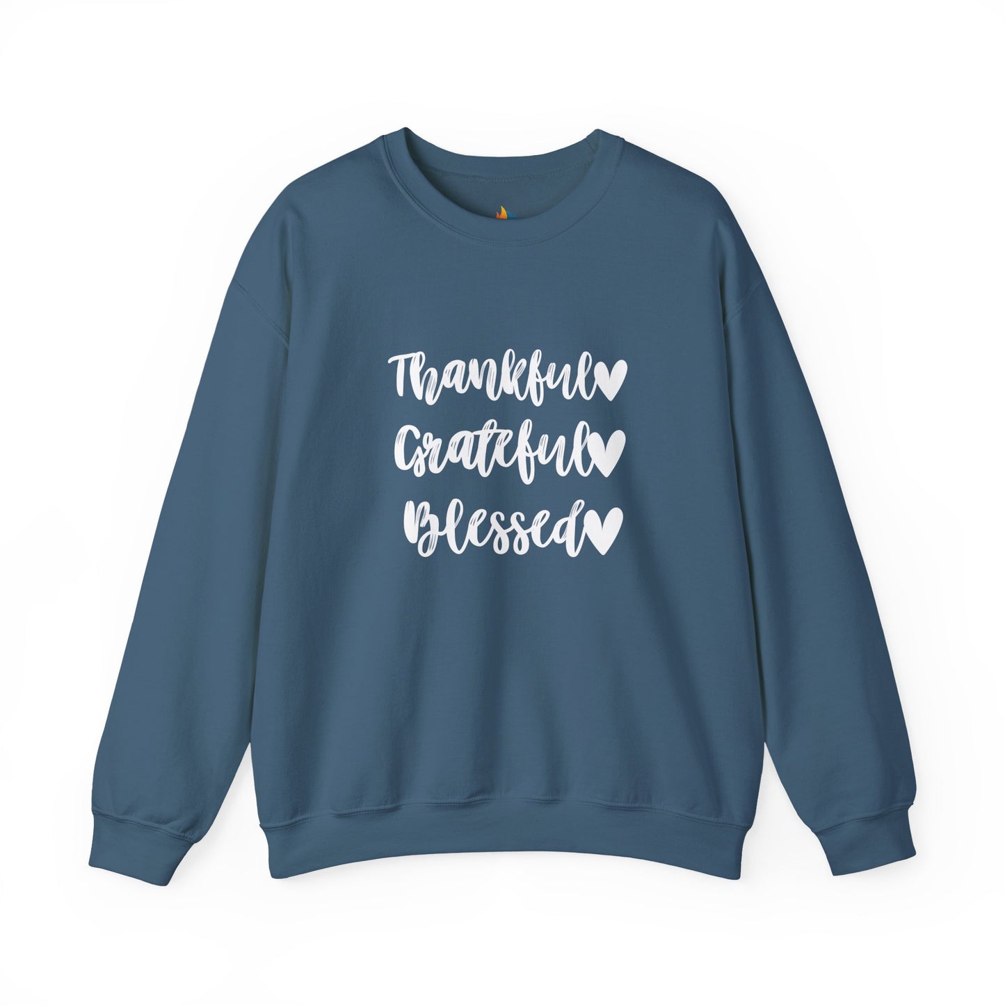 Thankful, Grateful, Blesses - Thanksgiving Sweatshirt, Unisex Crewneck, Fall Season Outfit, Cozy Fall Gift