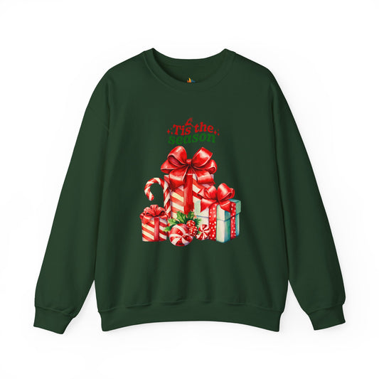 Tis the Season, Christmas Sweatshirt, Unisex Crewneck, Holiday Season Outfit, Winter Sweatshirt