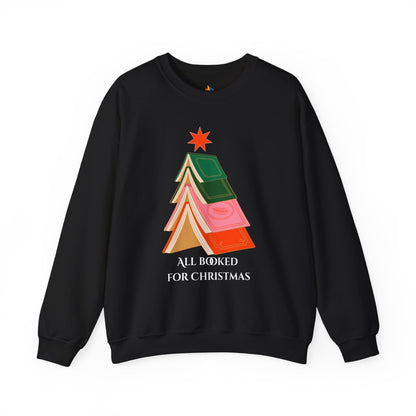 All booked for Christmas Sweatshirt, Unisex Crewneck, Holiday Season Outfit, Winter Sweatshirt