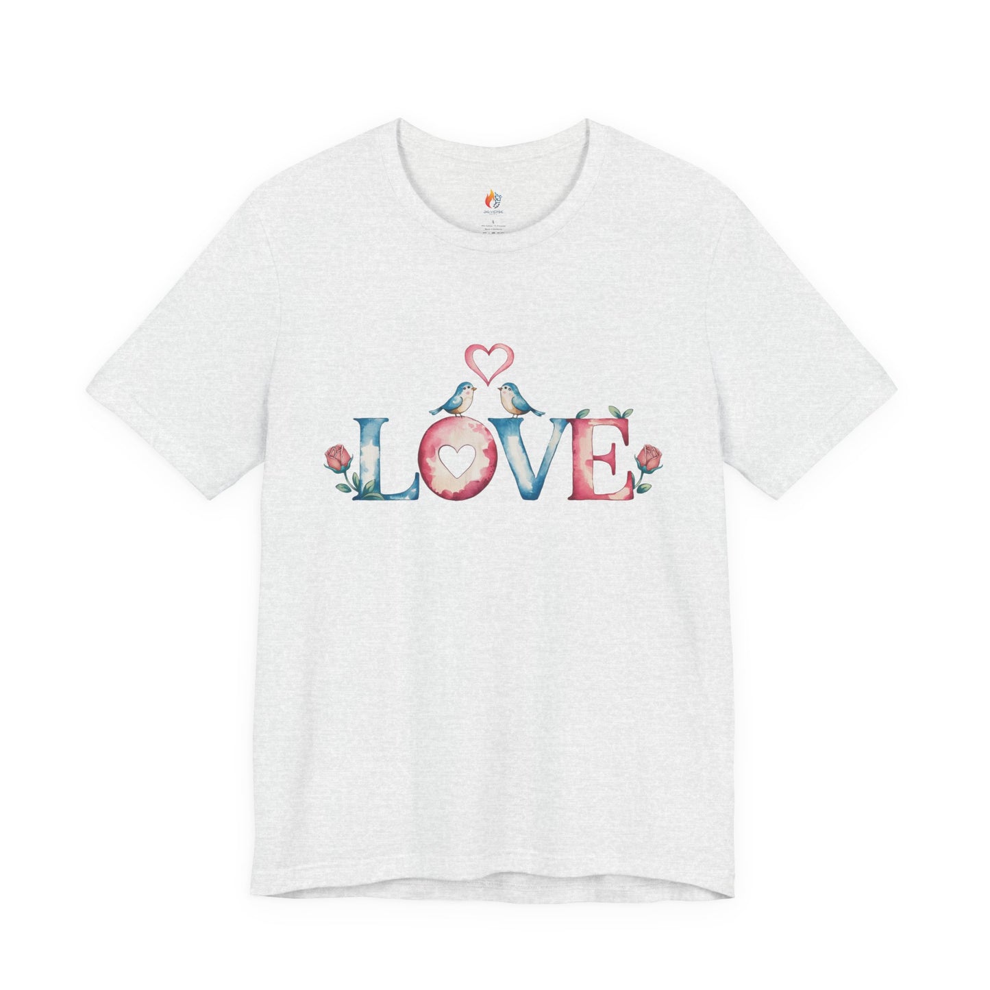 Love Birds T-Shirt - Valentine’s Day T-shirt, Cute Valentine Shirt, Love Graphic Tee, Unisex Valentine Outfit, Gift for Him or Her, Romantic Holiday Tee