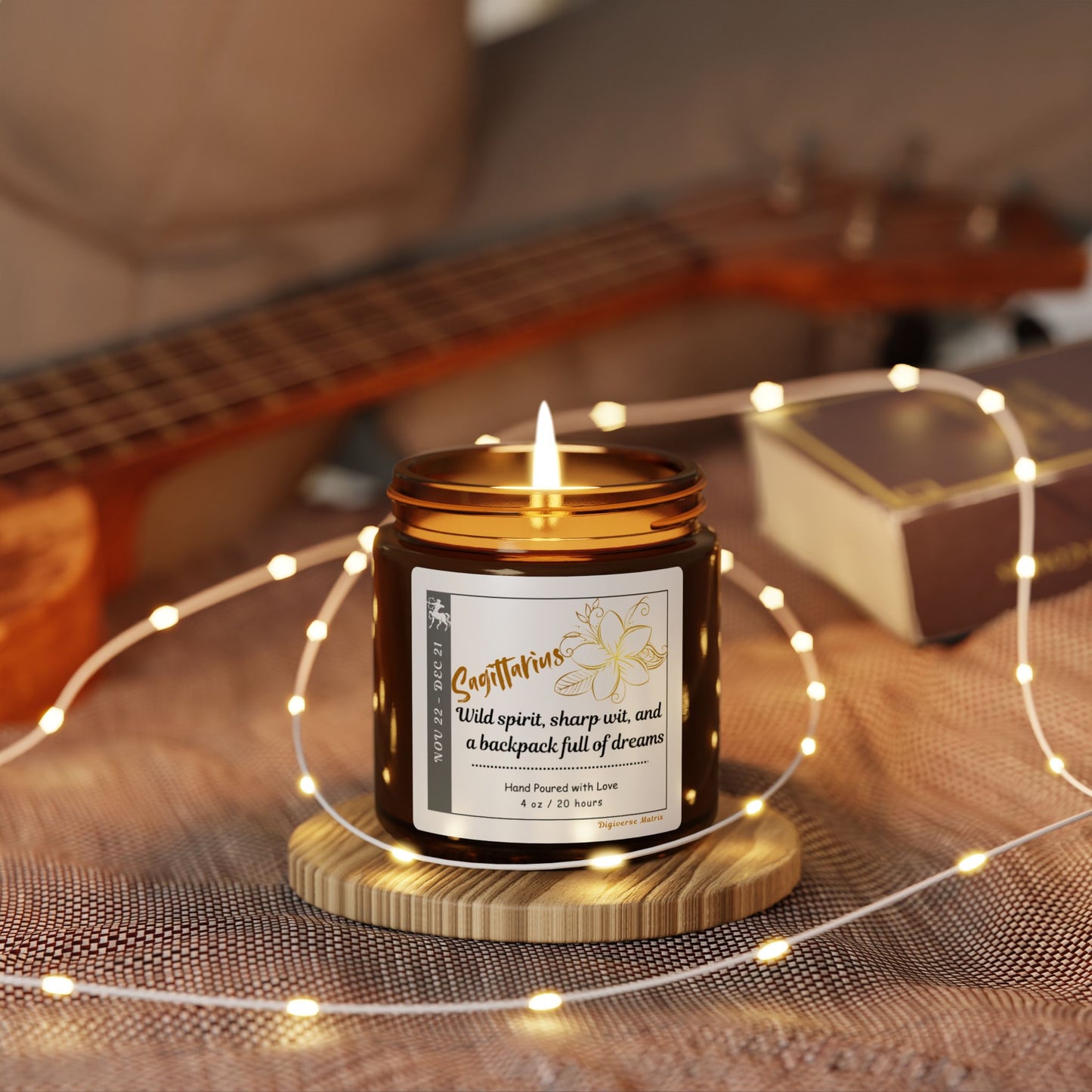 Sagittarius Candle, Zodiac Candle Collection, Astrology-Inspired Candles, Horoscope Gifts
