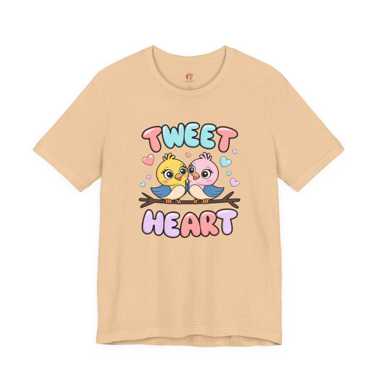 Tweet Heart T-Shirt, Valentine’s Day T-shirt, Cute Valentine Shirt, Love Graphic Tee, Unisex Valentine Outfit, Gift for Him or Her, Romantic Holiday Tee