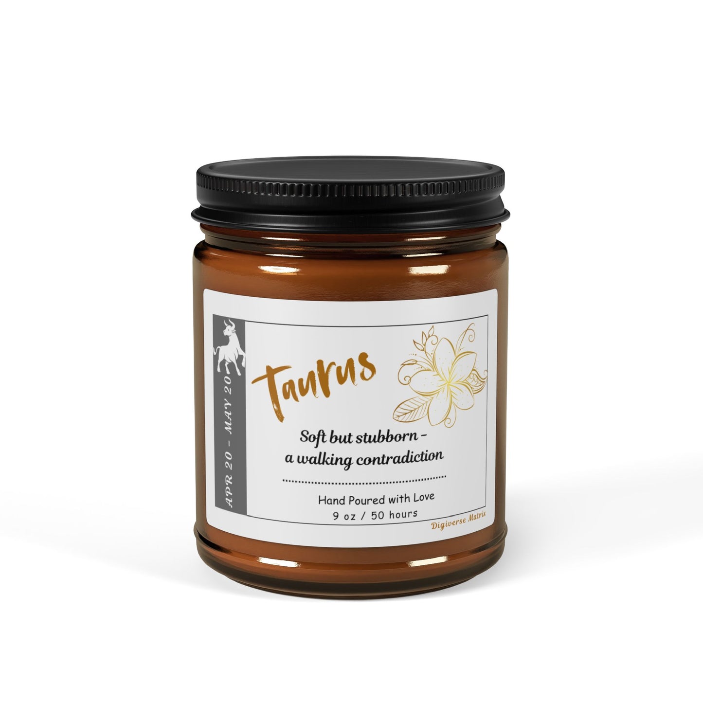 Taurus Candle, Zodiac Candle Collection, Astrology-Inspired Candles, Horoscope Gifts