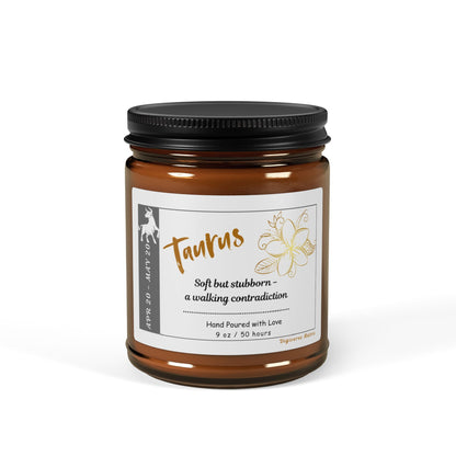 Taurus Candle, Zodiac Candle Collection, Astrology-Inspired Candles, Horoscope Gifts