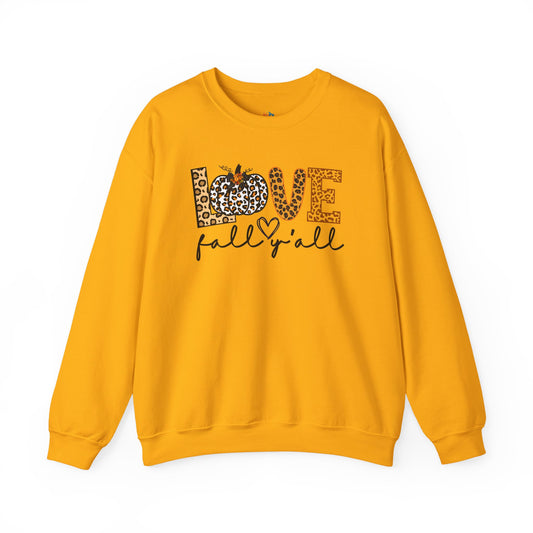 Fall Y'all Sweatshirt, Unisex Crewneck, Funny Fall Apparel, Cozy Fall Gift