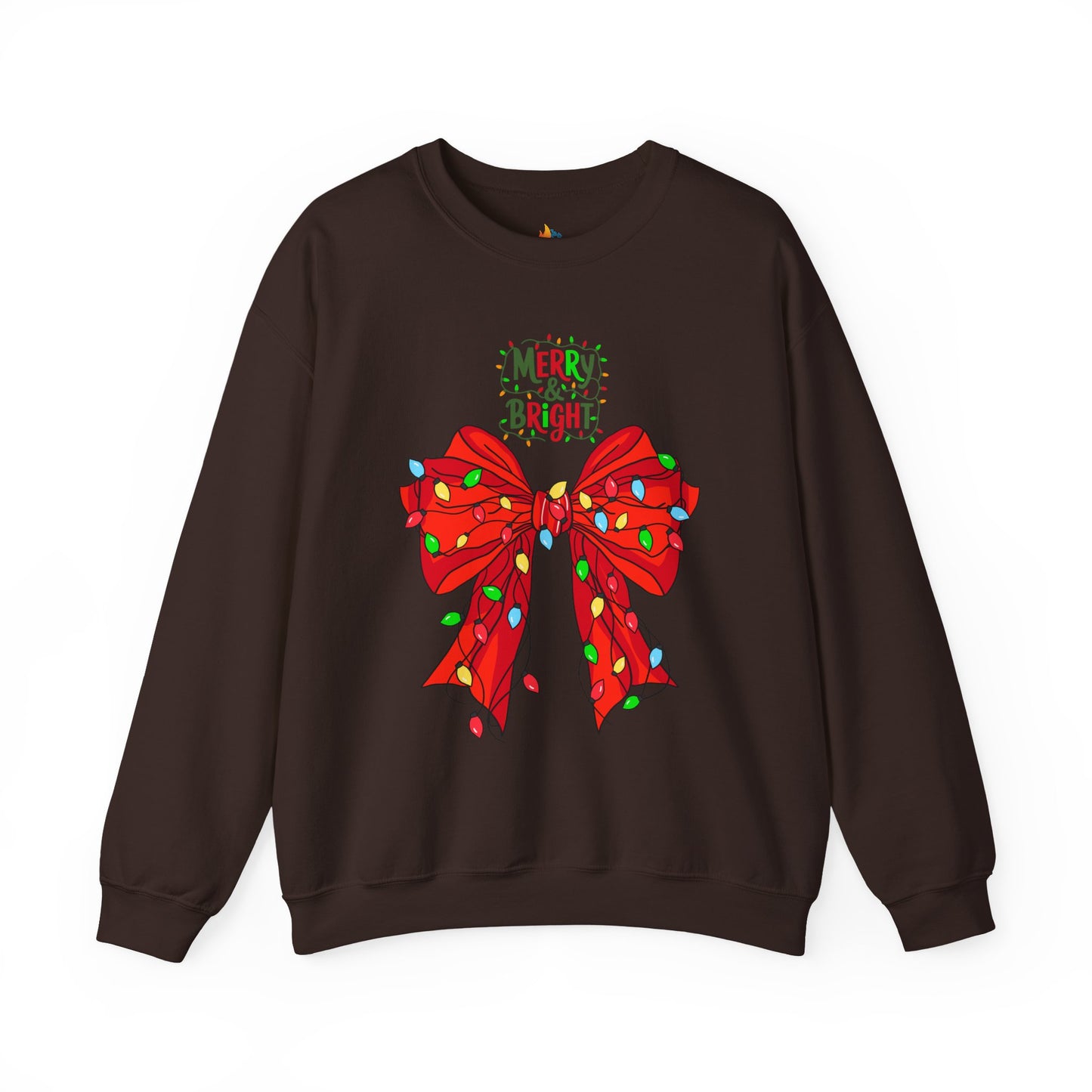 Merry & Bright, Christmas Sweatshirt, Unisex Crewneck, Holiday Season Outfit, Winter Sweatshirt