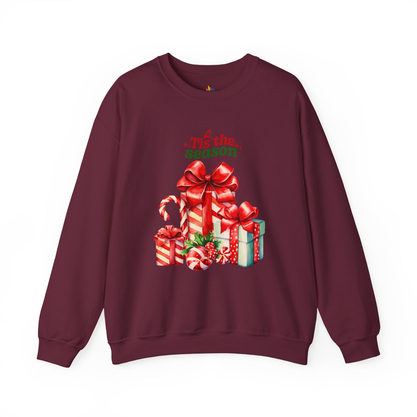 Tis the Season, Christmas Sweatshirt, Unisex Crewneck, Holiday Season Outfit, Winter Sweatshirt