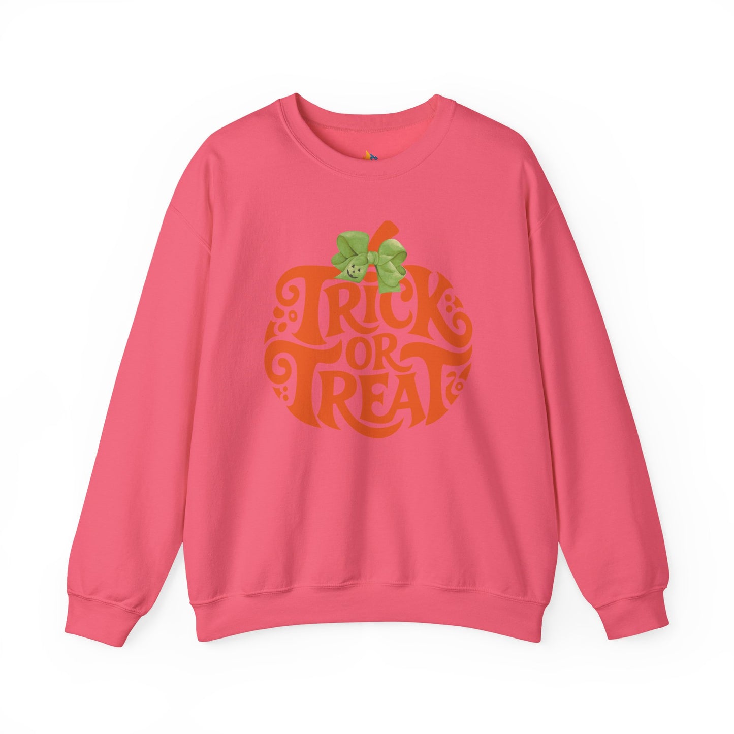 Trick or Treat Halloween Sweatshirt, Unisex Crewneck, Funny Halloween Apparel, Spooky Season Outfit, Cozy Fall Gift, Spooky Cute, Retro Halloween Gift