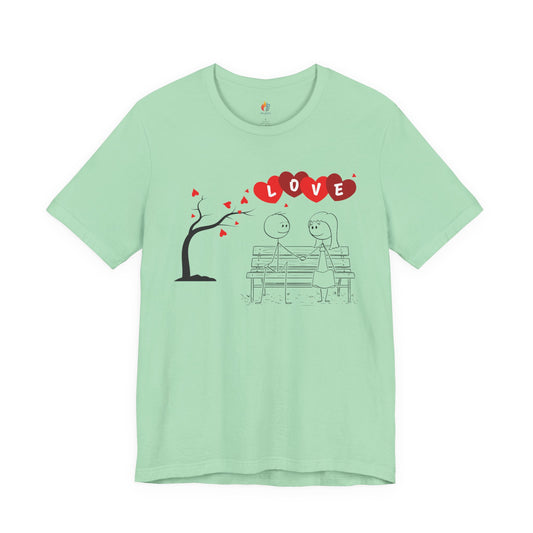 Couple Valentine’s Day T-shirt, Cute Valentine Shirt, Love Graphic Tee, Unisex Valentine Outfit, Gift for Him or Her, Romantic Holiday Tee