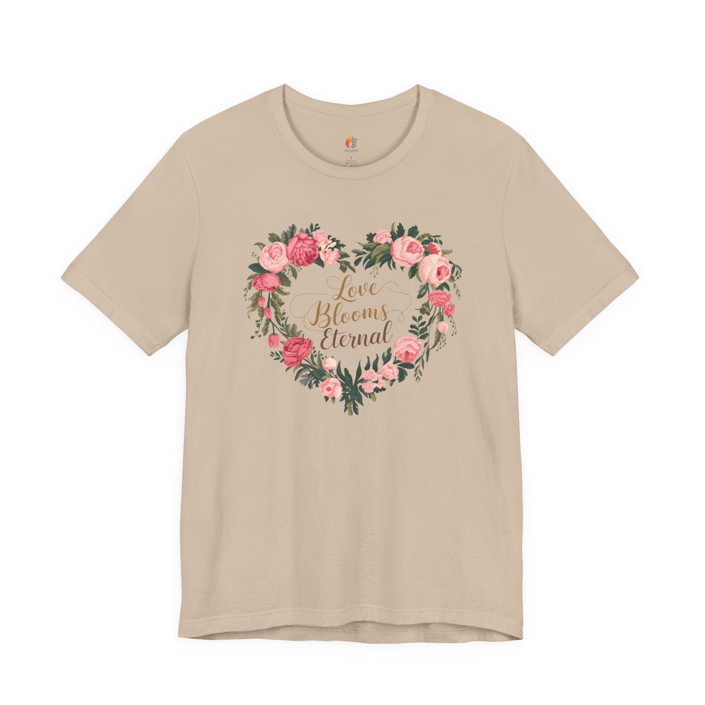 Love Blooms Eternal T-Shirt, Valentine’s Day T-shirt, Cute Valentine Shirt, Love Graphic Tee, Unisex Valentine Outfit, Gift for Him or Her, Romantic Holiday Tee