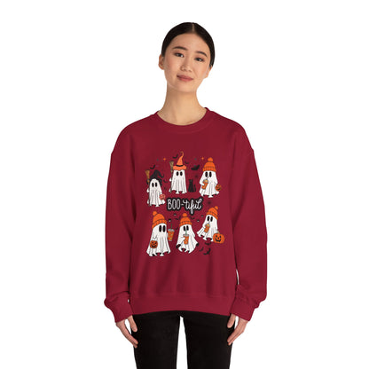 Boo-tiful ghost Sweatshirt, Unisex Crewneck, Fall Season Outfit, Cozy Fall Gift, Halloween Gift