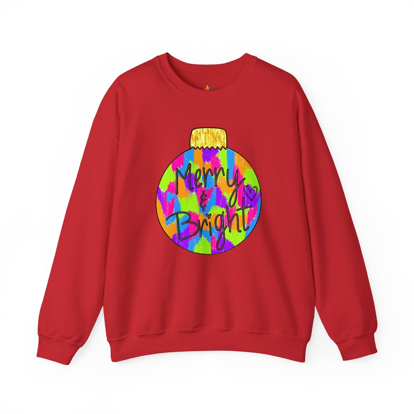 Merry & Bright, Christmas Sweatshirt, Unisex Crewneck, Holiday Season Outfit, Winter Sweatshirt