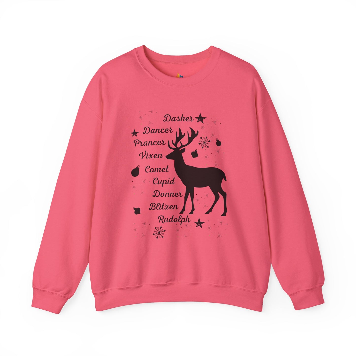 Reindeer, Christmas Sweatshirt, Unisex Crewneck, Holiday Season Outfit, Winter Sweatshirt