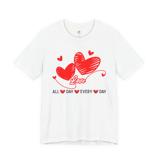 Love T-Shirt, Valentine’s Day T-shirt, Cute Valentine Shirt, Love Graphic Tee, Unisex Valentine Outfit, Gift for Him or Her, Romantic Holiday Tee
