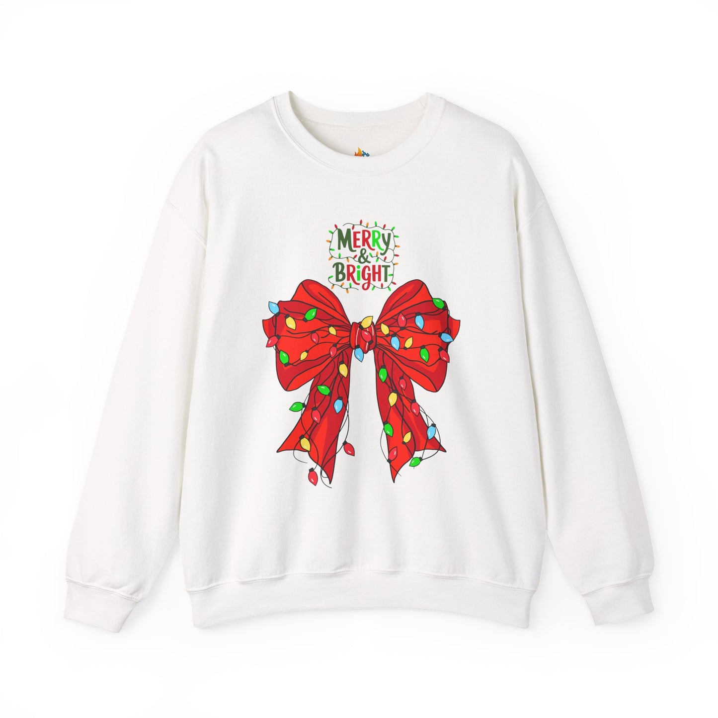 Merry & Bright, Christmas Sweatshirt, Unisex Crewneck, Holiday Season Outfit, Winter Sweatshirt