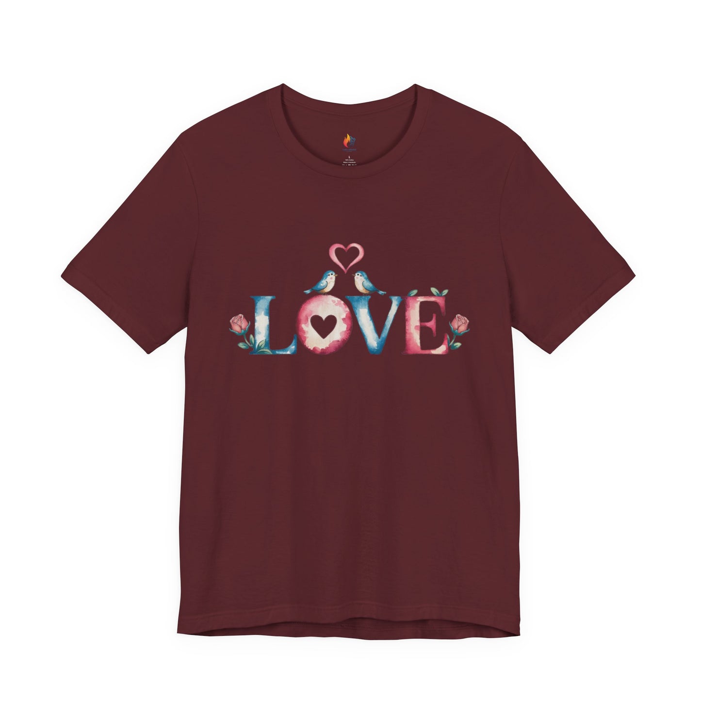 Love Birds T-Shirt - Valentine’s Day T-shirt, Cute Valentine Shirt, Love Graphic Tee, Unisex Valentine Outfit, Gift for Him or Her, Romantic Holiday Tee
