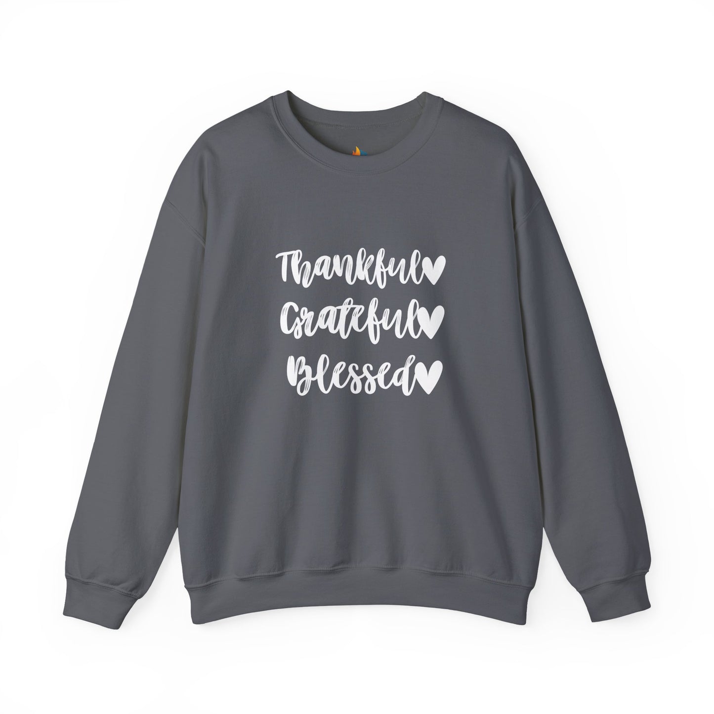 Thankful, Grateful, Blesses - Thanksgiving Sweatshirt, Unisex Crewneck, Fall Season Outfit, Cozy Fall Gift
