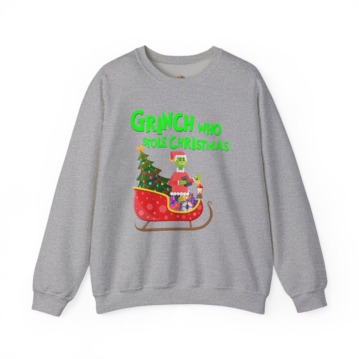 Grinch who stole Christmas Sweatshirt, Unisex Crewneck, Holiday Season Outfit, Winter Sweatshirt