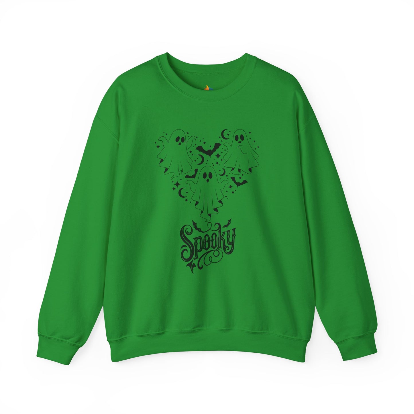 Spooky Ghost Halloween Sweatshirt, Unisex Crewneck, Fall Season Outfit, Cozy Fall Gift, Halloween Gift